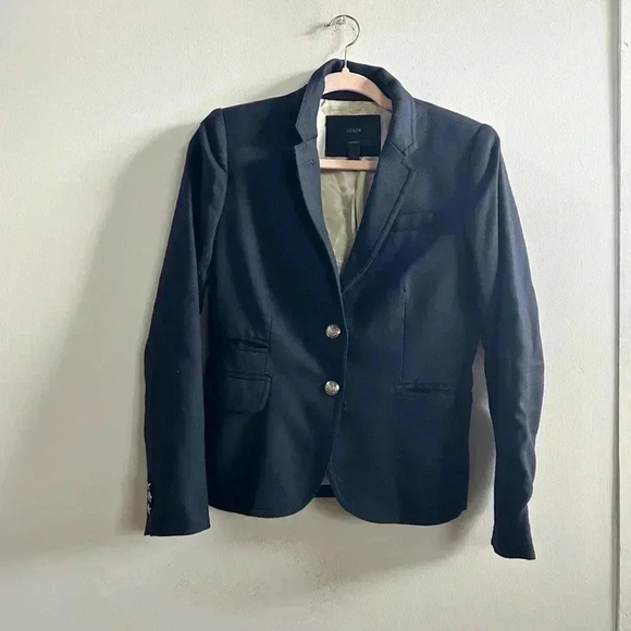 J.Crew navy schoolboy blazer 2 - Picture 1 of 4